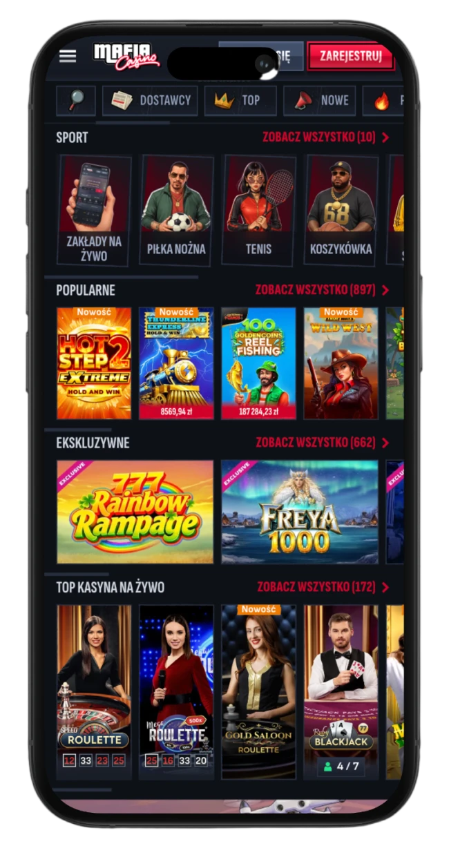 strona gier mafia casino